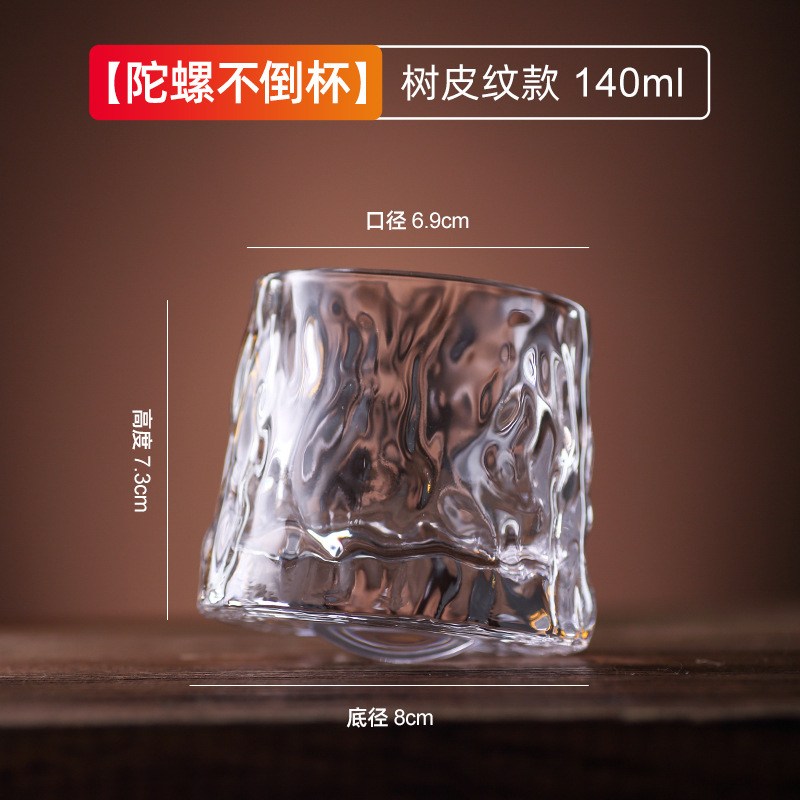 Directo de fábrica creativa tallada copa de vino clásica Copa bebida taza de cerveza engrosada logotipo impreso al por mayor