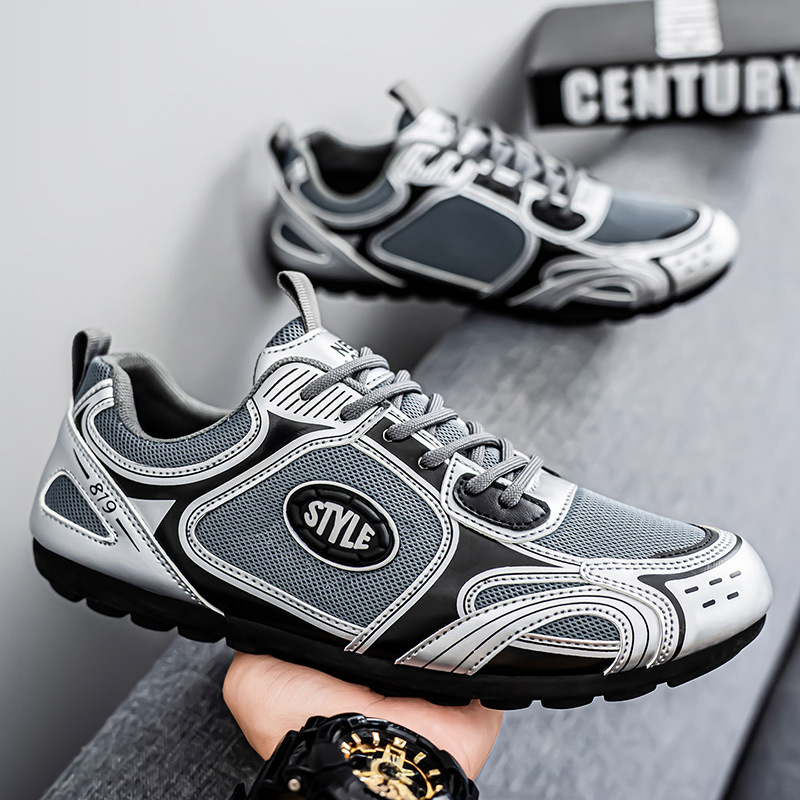 2025 zapatos de hombre, zapatos Forrest Gump deportivos de suela blanda de verano, zapatos de un solo pedal para hombre de talla grande, zapatos de moda Doudou de conducción perezosa