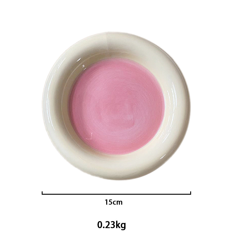 손 색깔 둥근 노란 분말 스몰 사이즈 15cm