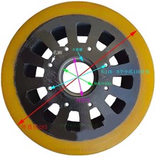 ����˹�綯�泵ǰ��������̥285*108-8 Һѹ���߻�������֧����