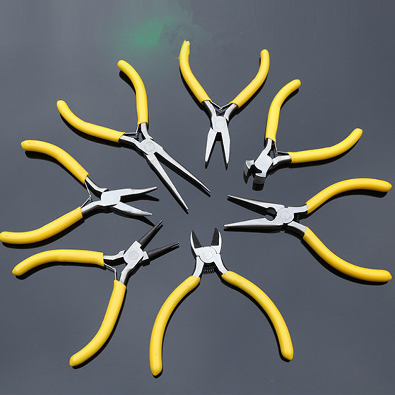 迷你小钳子5寸多功能尖嘴钳老虎钳手工DIY钢丝钳斜口电工剥线钳子