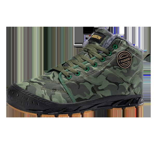 D2425 military green cotton shoes Quan