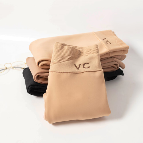 Autumn and winter VC water-gloss pants bare legs artifact women's nude natural beautiful leg shaping all-in-one pants thickened and velvet leggings
