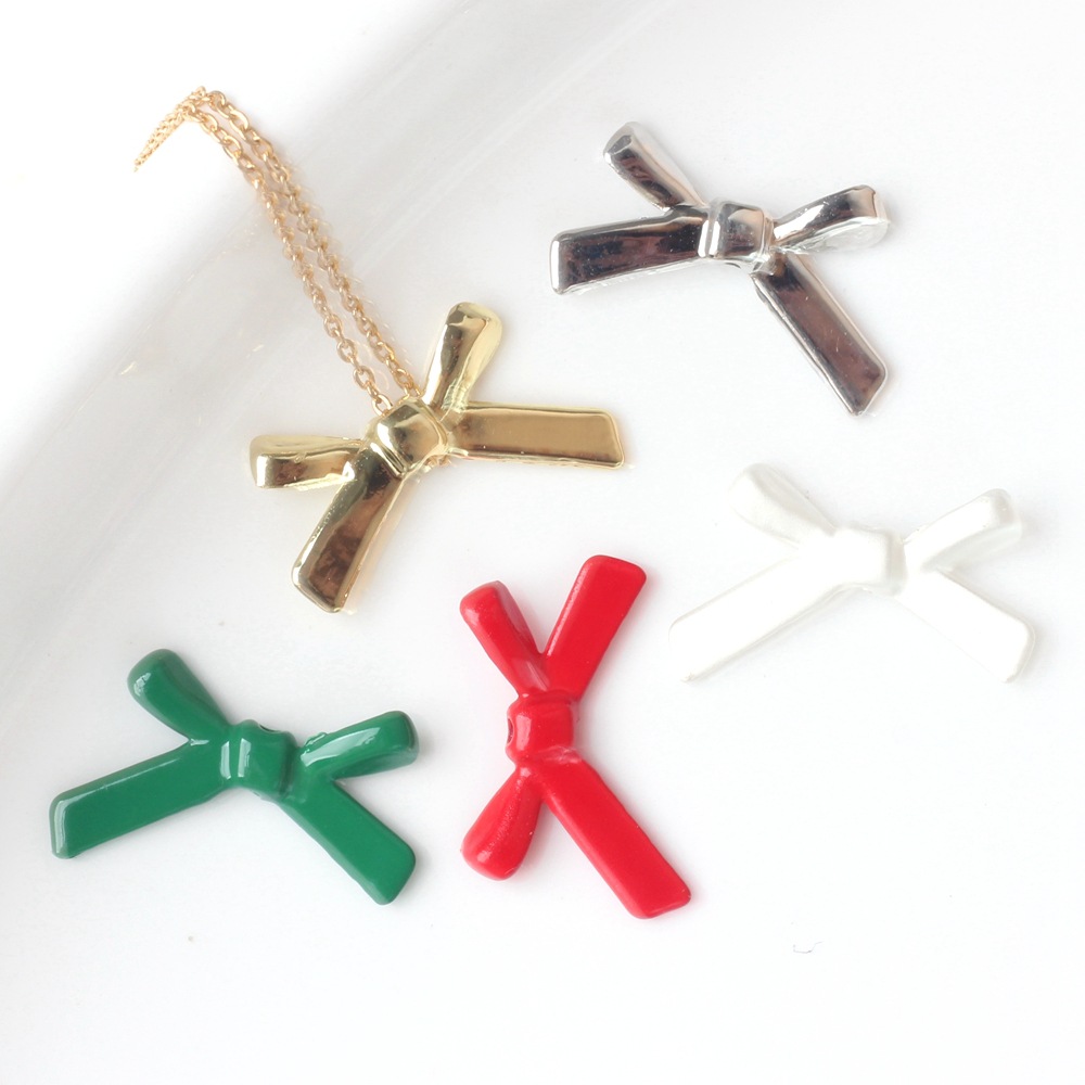 10 PCS/Package Alloy Bow Knot Beads display picture 8