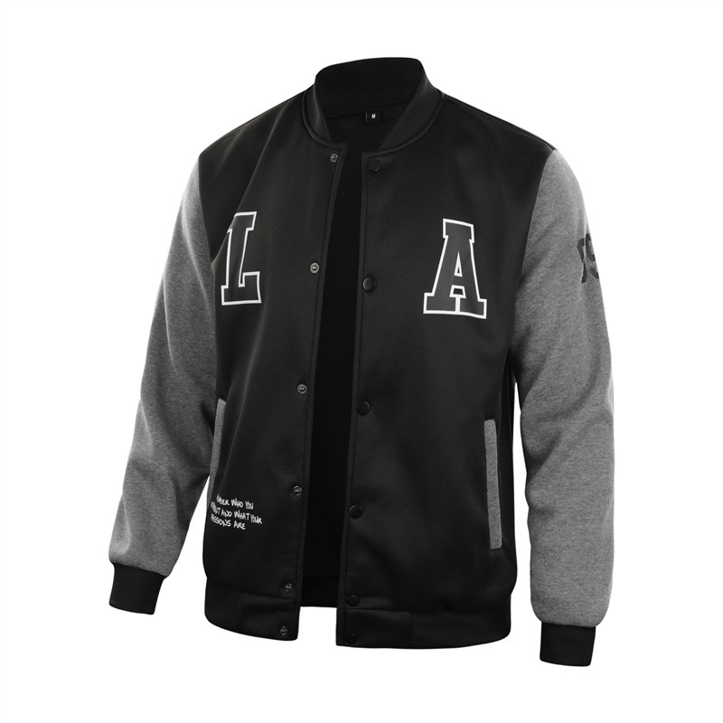 Chaqueta de cuello de béisbol para hombres primavera y otoño nuevo estilo de moda casual chaqueta de béisbol para hombres chaqueta de hombre