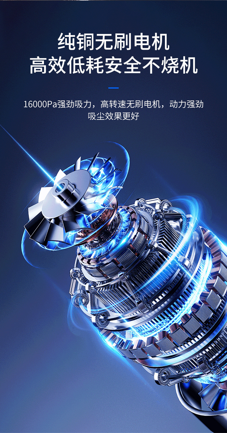 Cross-Border New Car Vacuum Cleaner Car Wireless Super Powerful Suction High Power Small Handheld Mini Vacuum Cleaner