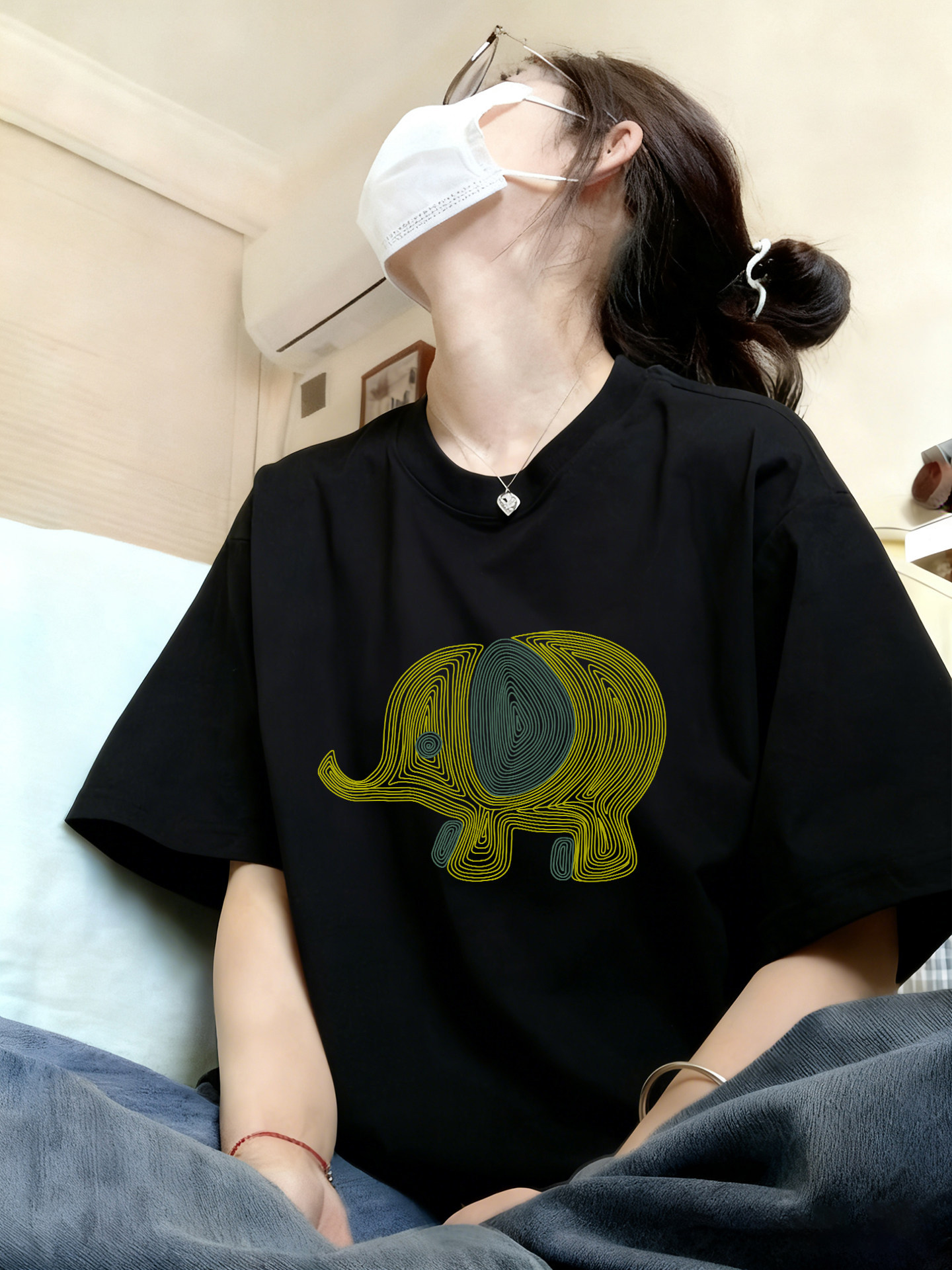 Black-t61 striped elephant