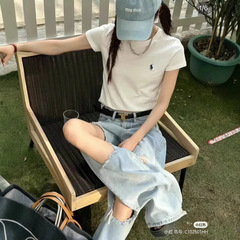 2025夏 ラルフローレン クラシック 万能 ラウンドネック 半袖 おしゃれ シンプル ハイストリート Tシャツ