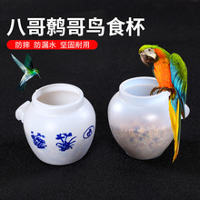 八哥文鸟虎皮鹦鹉鸟食碗塑料鸟食盒水盒水杯营养食罐鸟笼配件