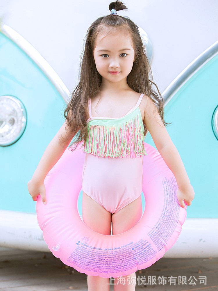 Children's swimwear, flowered 4