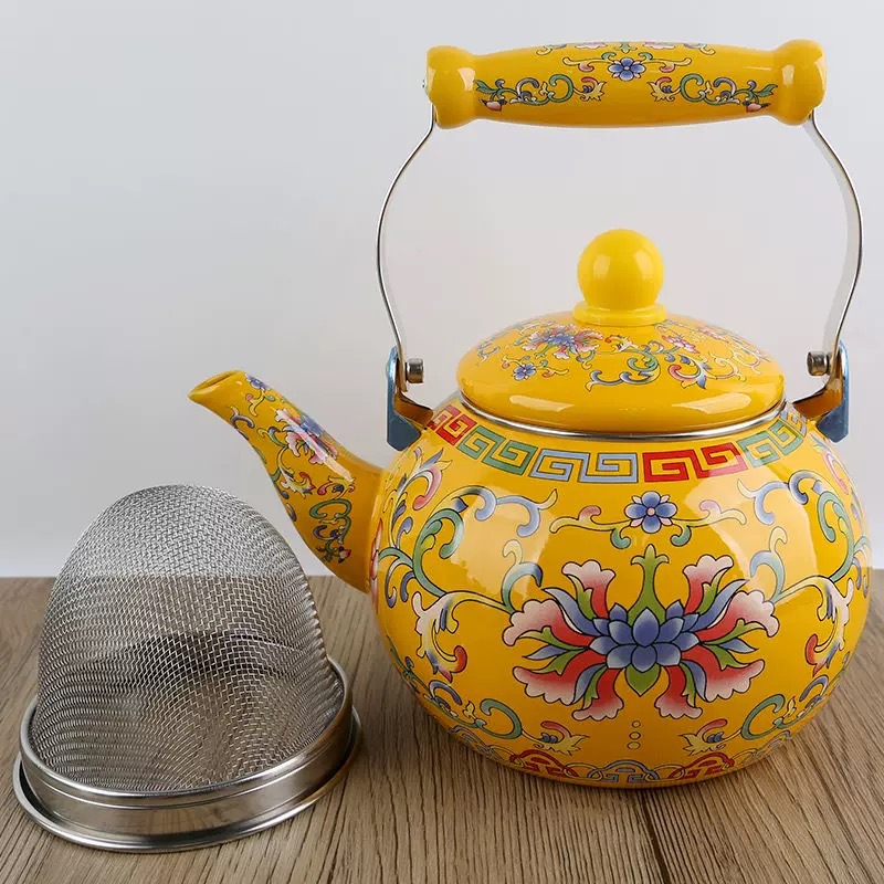 tetera de agua hervida tetera de té de leche hervida tetera de té de flores hervida tetera de medicina de verano horno electromagnético tetera general de fuego abierto