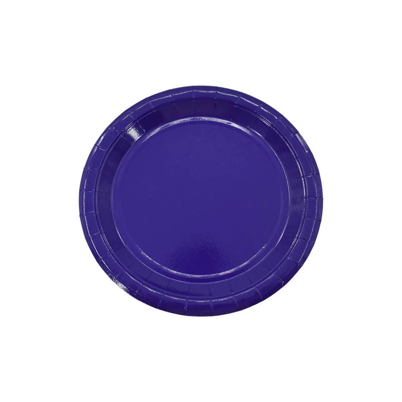 Comercio extranjero transfronterizo Amazon venta caliente de 7 pulgadas 9 pulgadas bandeja de papel desechable platos de pastel para niños fiesta de cumpleaños decoración de cubiertos