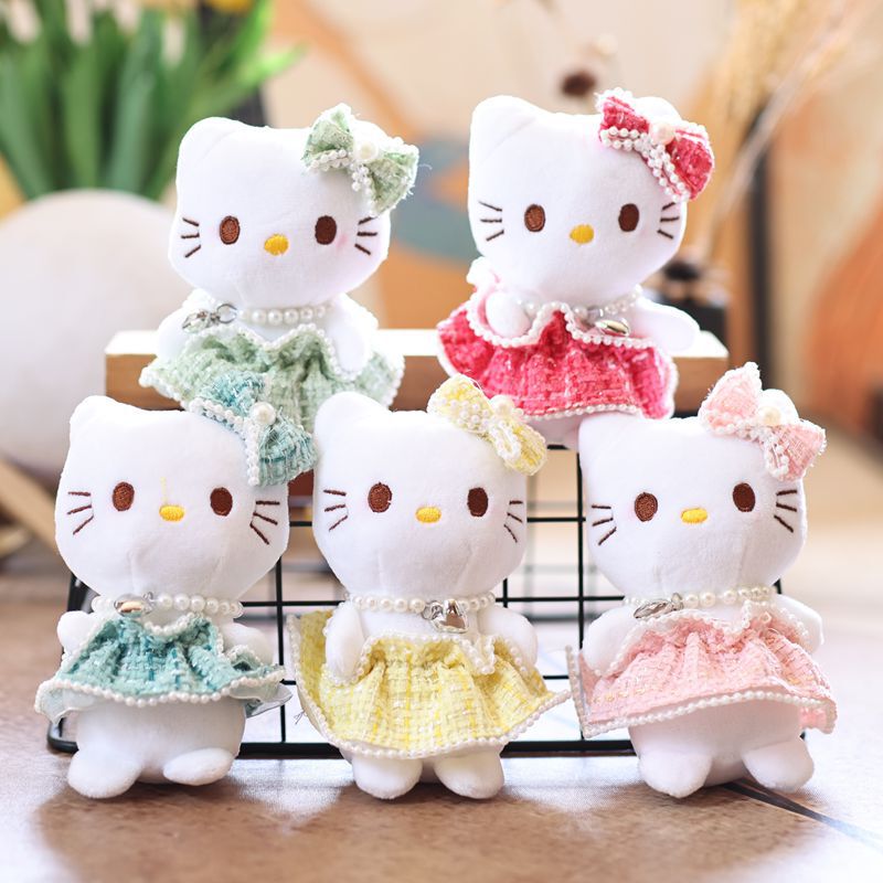 インターネット有名人かわいい kt 猫ペンダントぬいぐるみ人形子猫バッグペンダントキーホルダー布人形人形|undefined