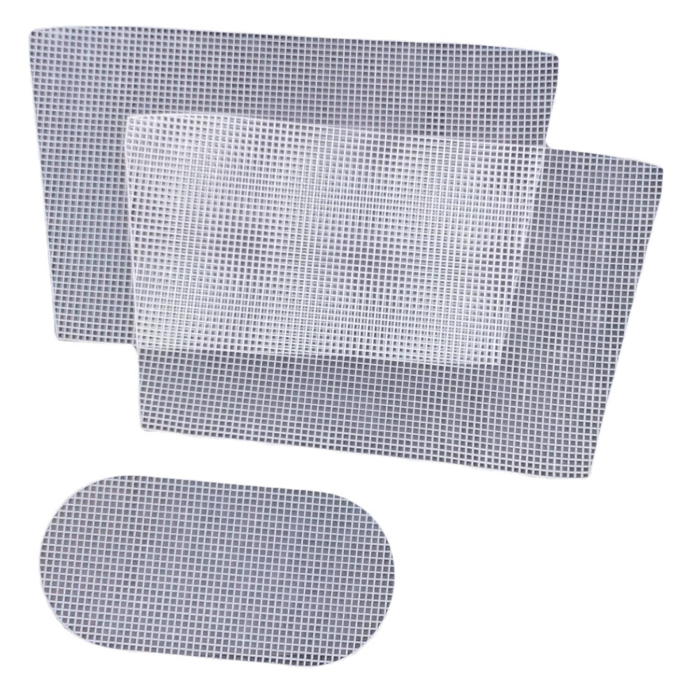 Spot Hand-Woven Accessories Hand-Held Cross-Body Women's Tassel Bucket Bag DIY Plastic Sheet Material Bag Mesh