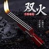 ZS001 Double Flame Metal Gun Style Fire Machine Mini Small Personality Creative Tide Tip Smooth to Give Boyfriend