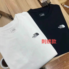 2025年夏新作オリジナルNTノースフェイス純綿Tシャツ、フロント刺繍入り半袖、男女兼用、汎用性抜群、純綿で通気性も良い