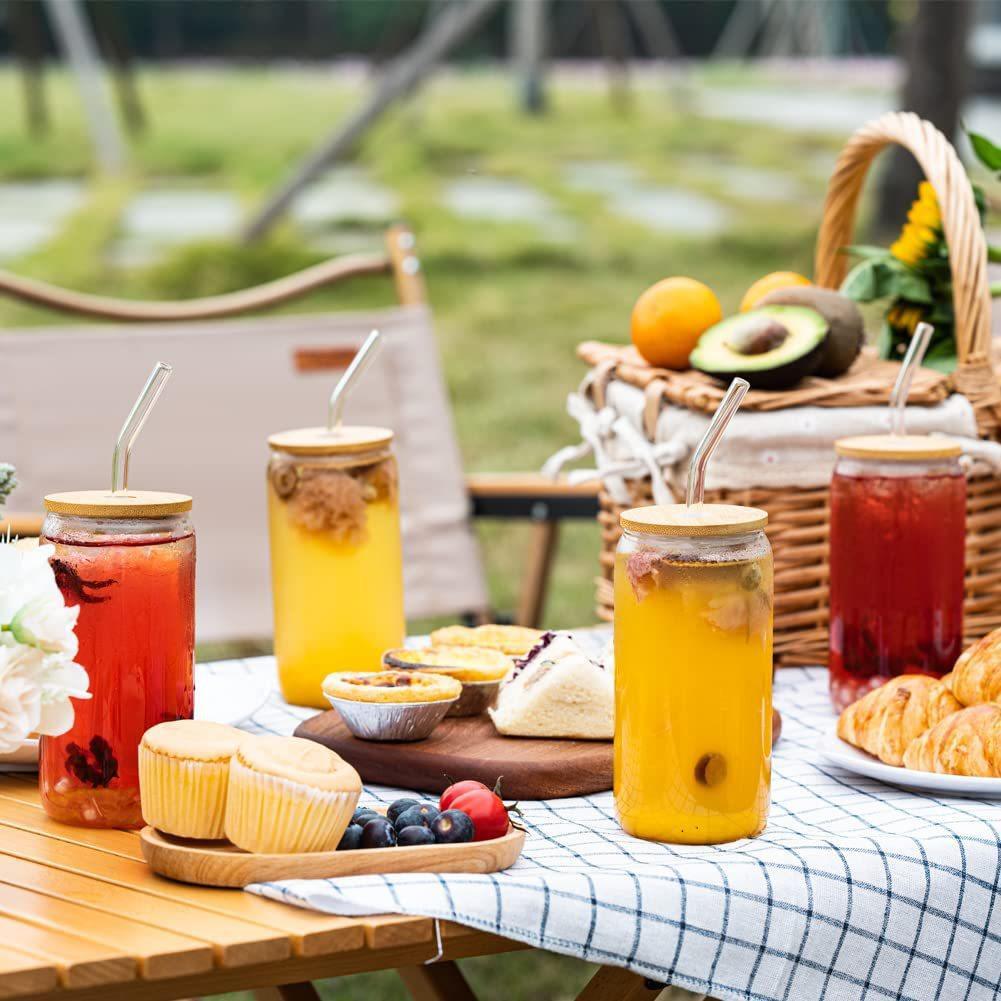 亞馬遜16oz高硼硅耐熱可樂杯果汁飲料奶茶玻璃杯易拉罐造型咖啡杯