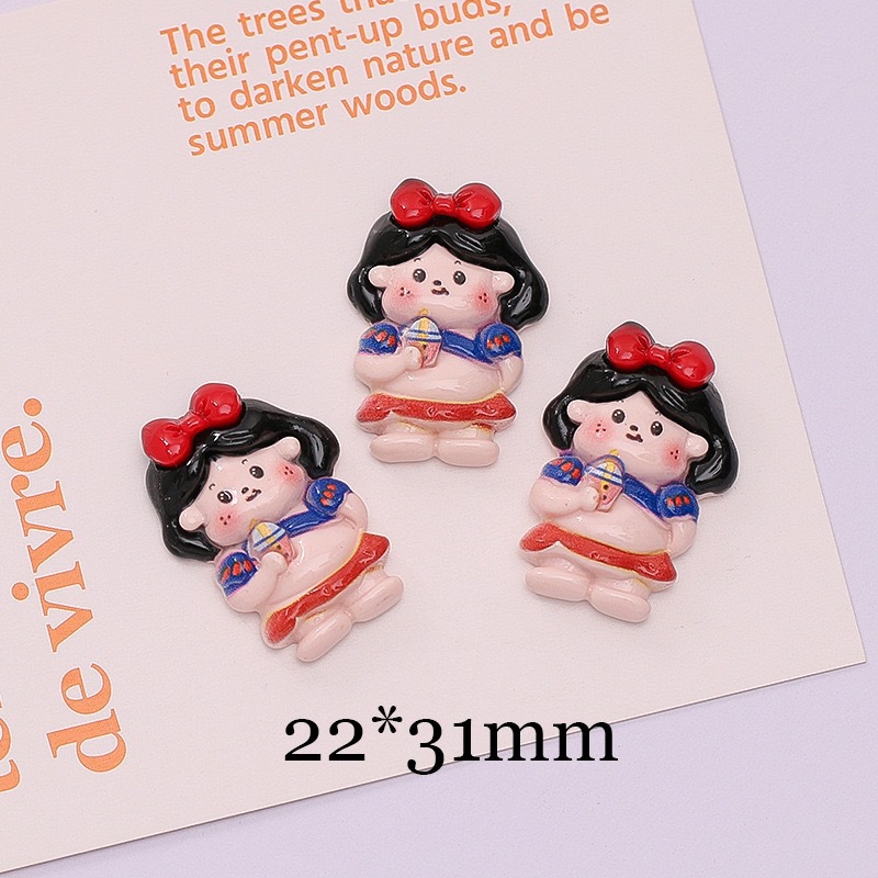 Venta directa de fábrica linda chica resina accesorios bailando chica crema pegamento DIY teléfono caso accesorios para el cabello material al por mayor