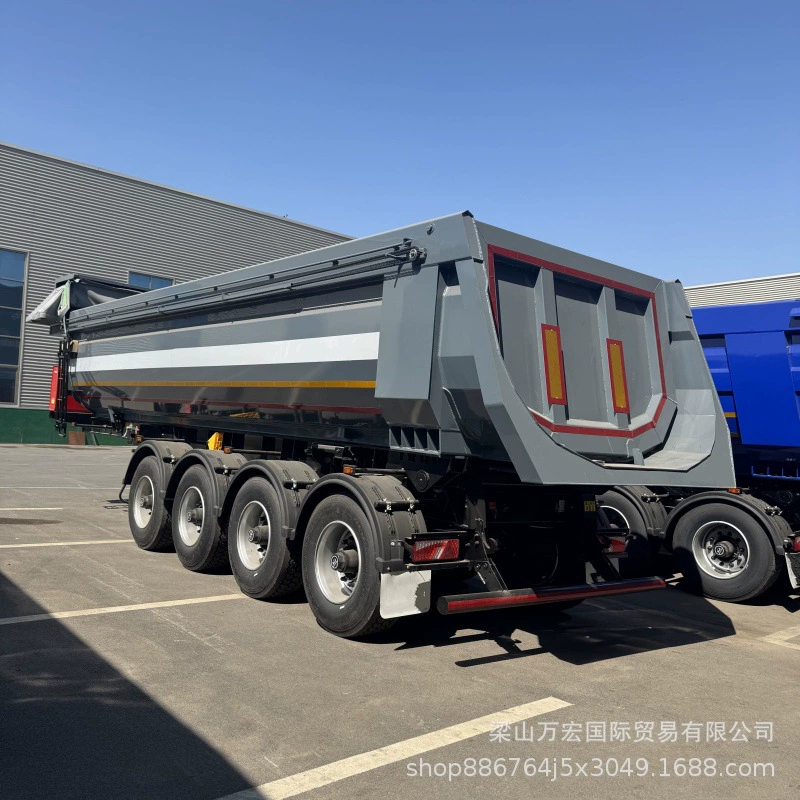 Трансграничная поставка самосвальных полуприцепов, самосвалов с задней разгрузкой, четырехосных самосвальных полуприцепов, инженерных самосвалов