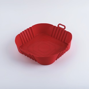 Cross-Border Hot Selling Air Fryer Silicone Baking Pan Square Baking Pan Household Air Fryer Silicone Mat
