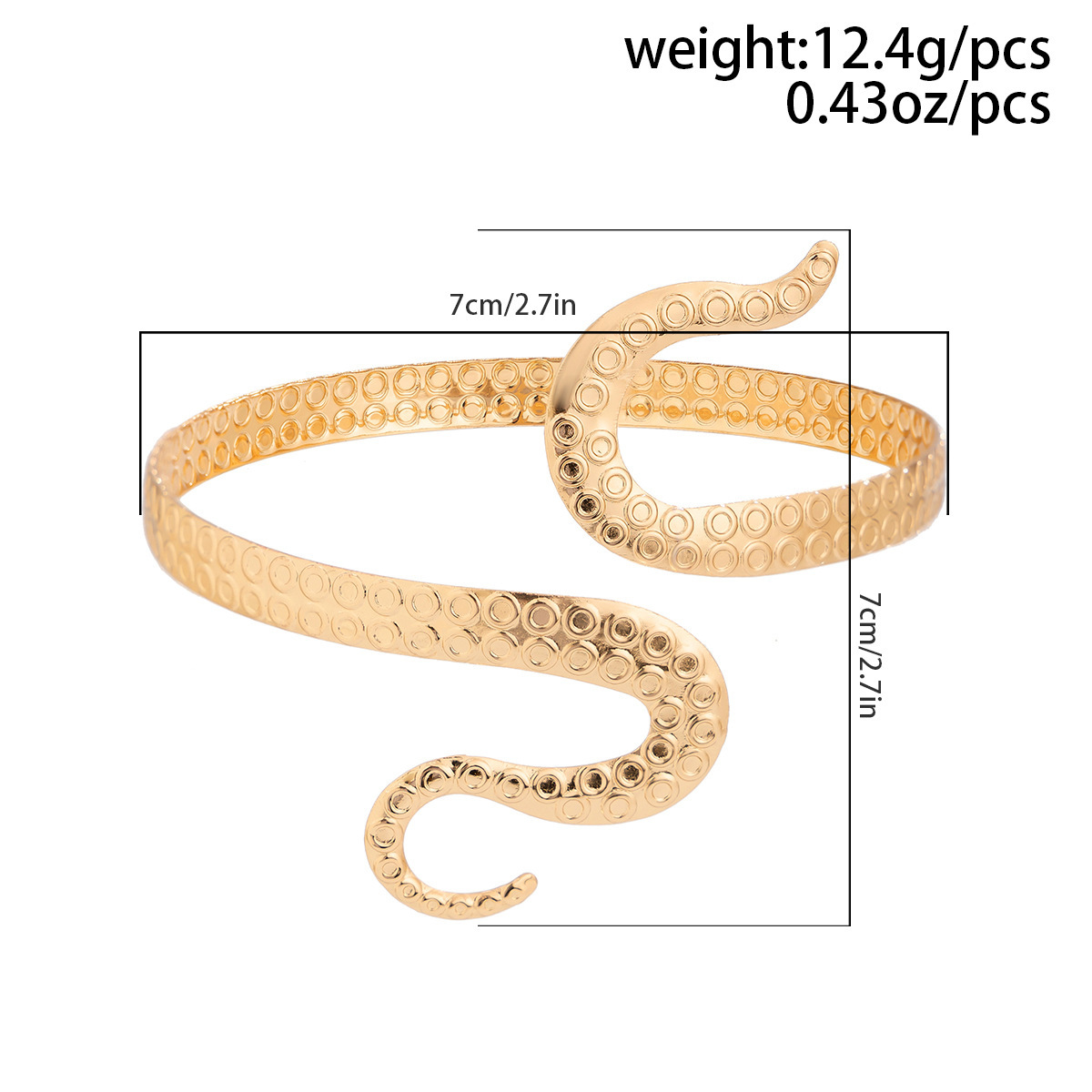 Wholesale Jewelry Simple Style Geometric Iron December Birthstone Turquoise Inlay Arm Bracelet display picture 1