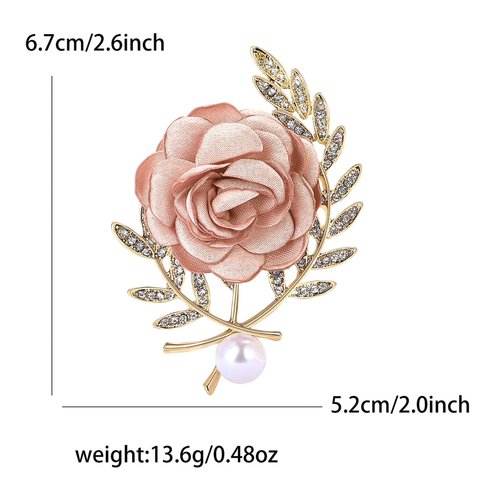 Populair in Europa en Amerika: bloemvormige broche van legeringsstof, een elegant en veelzijdig accessoire voor damespakken en vesten._voghion.com