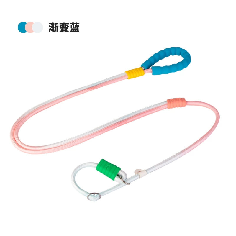 Uno para dos a prueba de explosiones, cuerda para pasear al perro de dos cabezas, cuerda p, cuerda redonda de nailon de color, cuerda para pasear al perro al aire libre, cuerda para pasear al perro