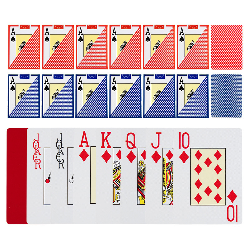 德州塑料扑克牌32丝布细纱宽牌纸牌大字体PVC56超市棋牌室|undefined