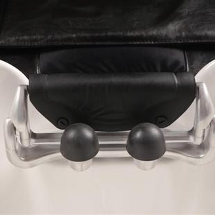 Three-Point Rubber Gel Headrest Ceramic Basin Massage Shampoo Bed Silicone Ball Pillow Leather Cover Bracket