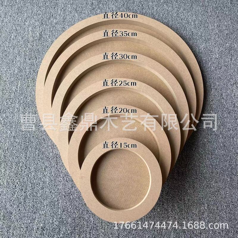 Clay picture frame in stock wholesale children's handmade creative DIY round clay picture frame factory wholesale in stock