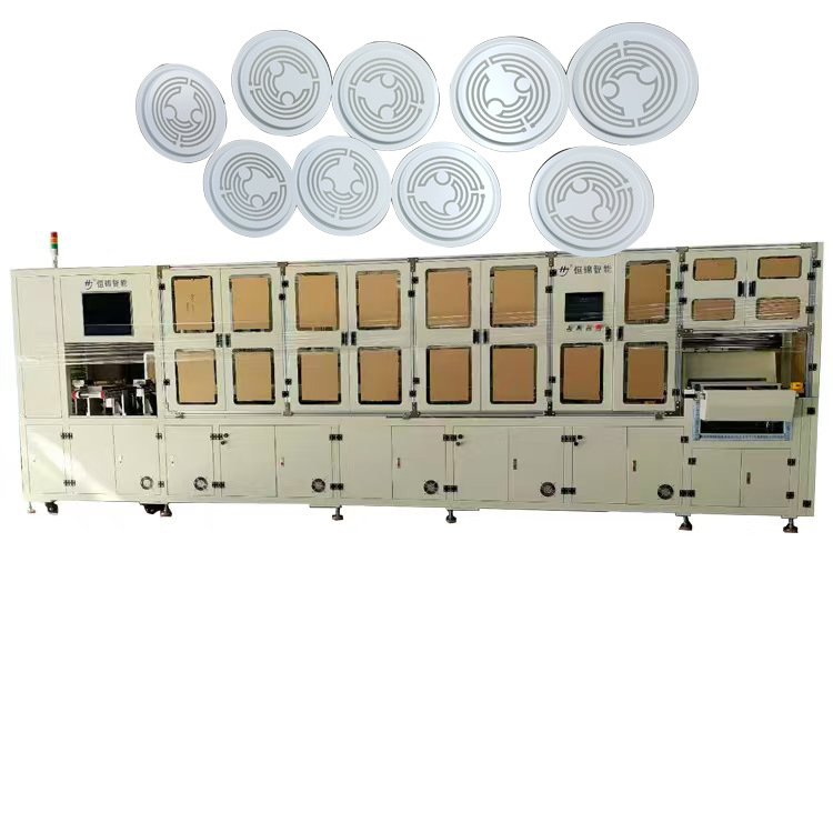 恒锦全自动双色双面自动翻转陶瓷厚膜印刷机 自动上下料丝印机