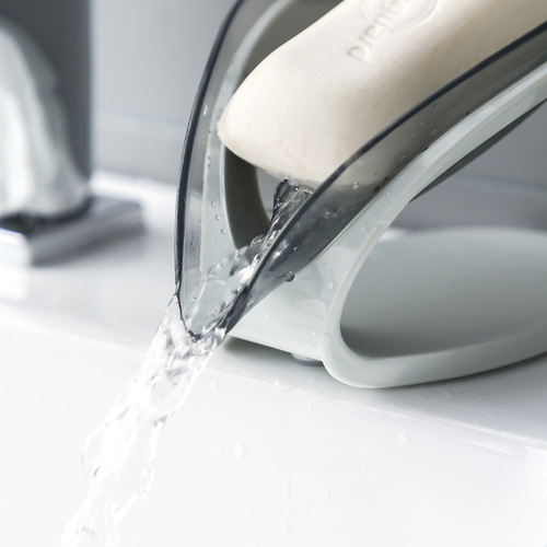 Creative laundry draining bathroom leaf soap box no punching no water accumulation soap holder household storage rack suction cup