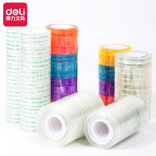 De Ley Office Supplies 12mm Transparent Tape for Students, Hand-tearable Fine Tape for Children's Crafts, Wholesale