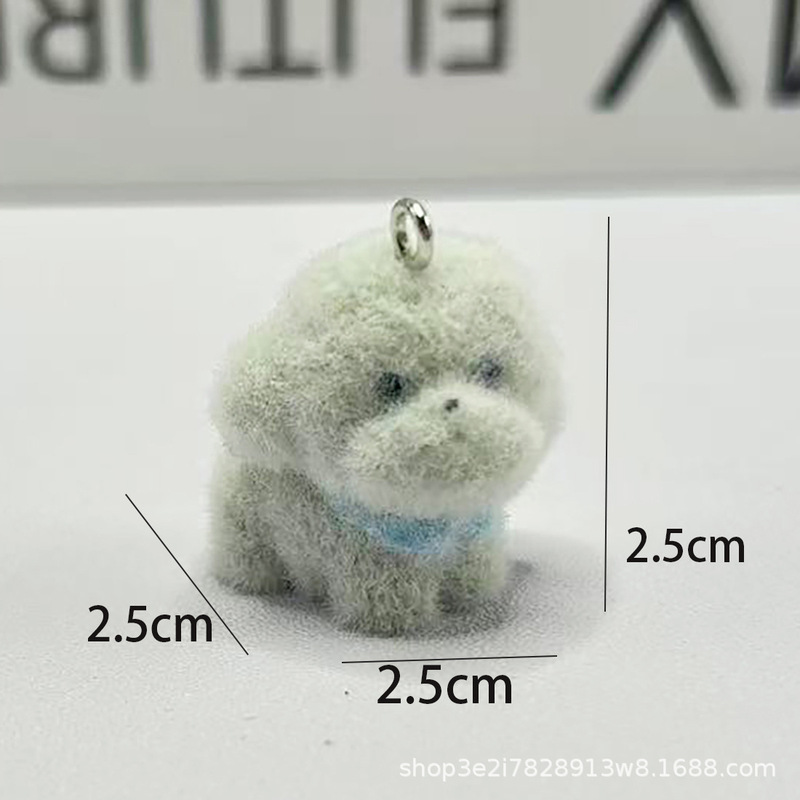 2025 トレンディな人形樹脂植毛ペンダント三次元漫画キーホルダーキー DIY 手作りジュエリー車のペンダント|undefined