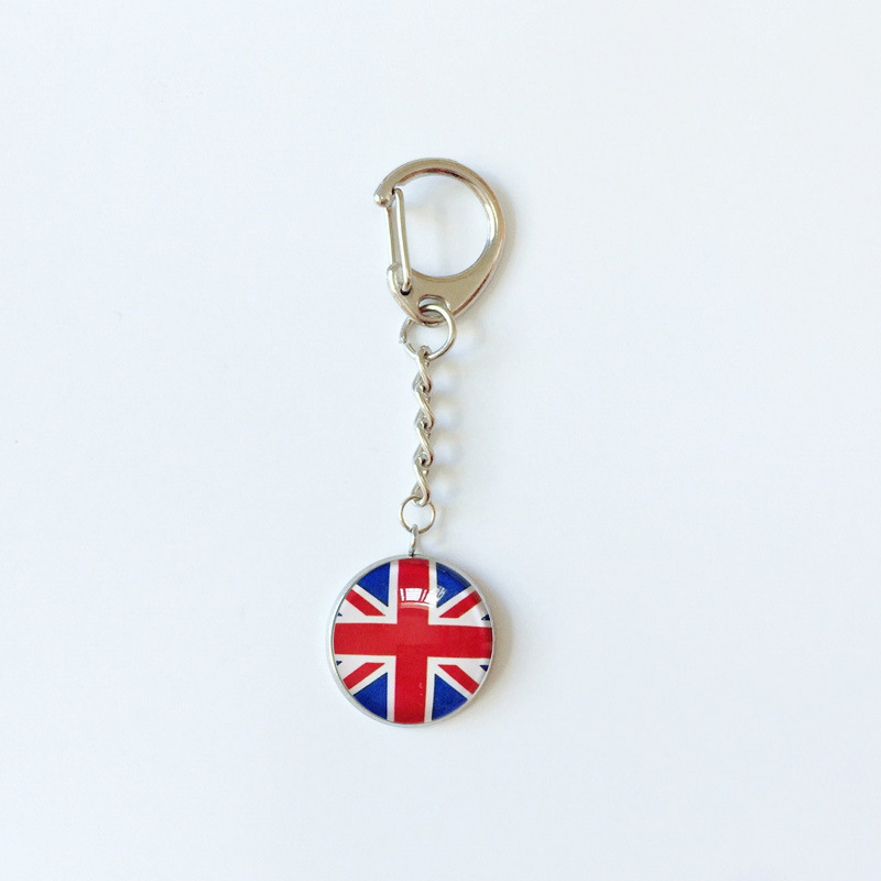13g Weight Bag Pendant, Keychain Classification 1 Piece Quantity Holiday, Daily Occasion 316 Stainless Steel , Alloy Material National Flag Pattern Epoxy Design Simple Style Style 1 Piece Simple Style National Flag 316 Stainless Steel Alloy Epoxy Bag Pendant Keychain 19