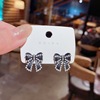 Earrings from pearl, universal long silver needle with tassels, 2023 collection, Chinese style, internet celebrity, silver 925 sample