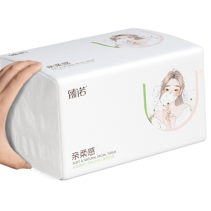 ZhangDabao dibujo de papel doméstico gran cantidad de servillas de papel grueso dibujo de papel toallas de papel caja grande lotes comerciales de catering