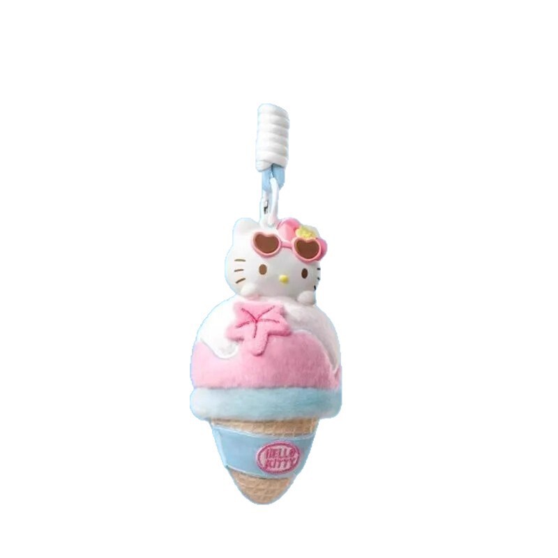 名创优品hellokittyHello夏日黑皮系列毛绒香薰变色盲盒挂件礼物|undefined