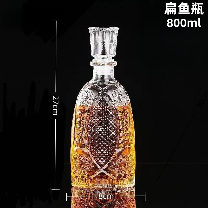 Botella de pescado plano 800ml