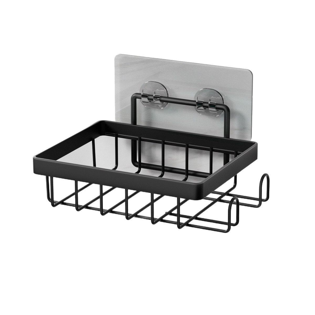 Jabonera de Acero Inoxidable, Estante de Almacenamiento para Baño, Jabonera de Doble Capa con Drenaje, Organizador con Diseño de Drenaje