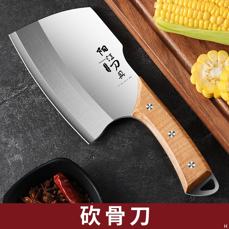 Xinjiang hueso lote cortar cuchillo de cocina cortar cuchillo de hueso doméstico comercial cuchillo de hueso grande cuchillo de hueso grosor cuchillo de hueso blanco cuchillo de hueso
