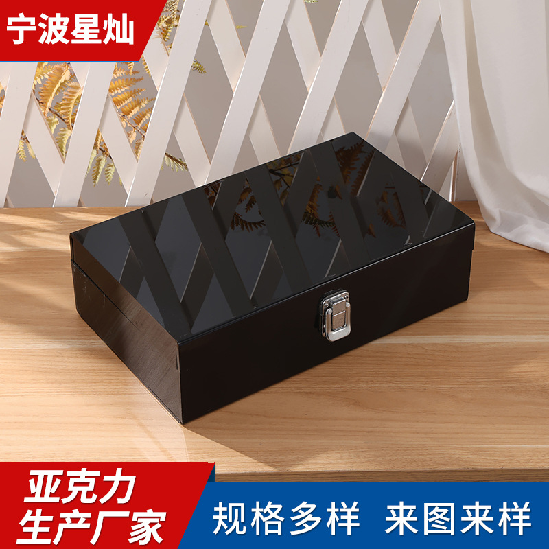 厂家亚克力红酒盒 黑桃A香槟有机玻璃DIY酒箱亚克力加工