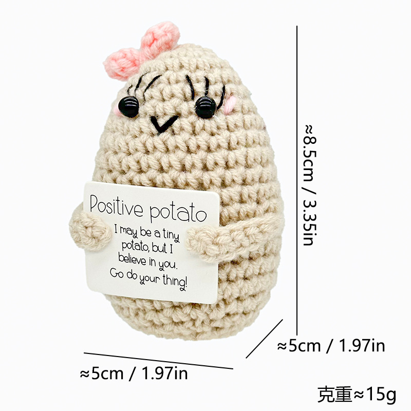 Muñeco Tejido a Mano de Felpa Decorativo para Escritorio y Regalo image 24