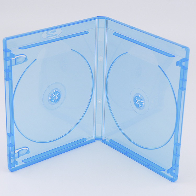 现货供应14MM 2-蓝光盒 模印LOGO-透明蓝色蓝光盒