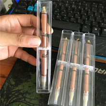 厂家批发供应复古创意95子弹壳造型笔杆转动金属笔铜本色中性油笔