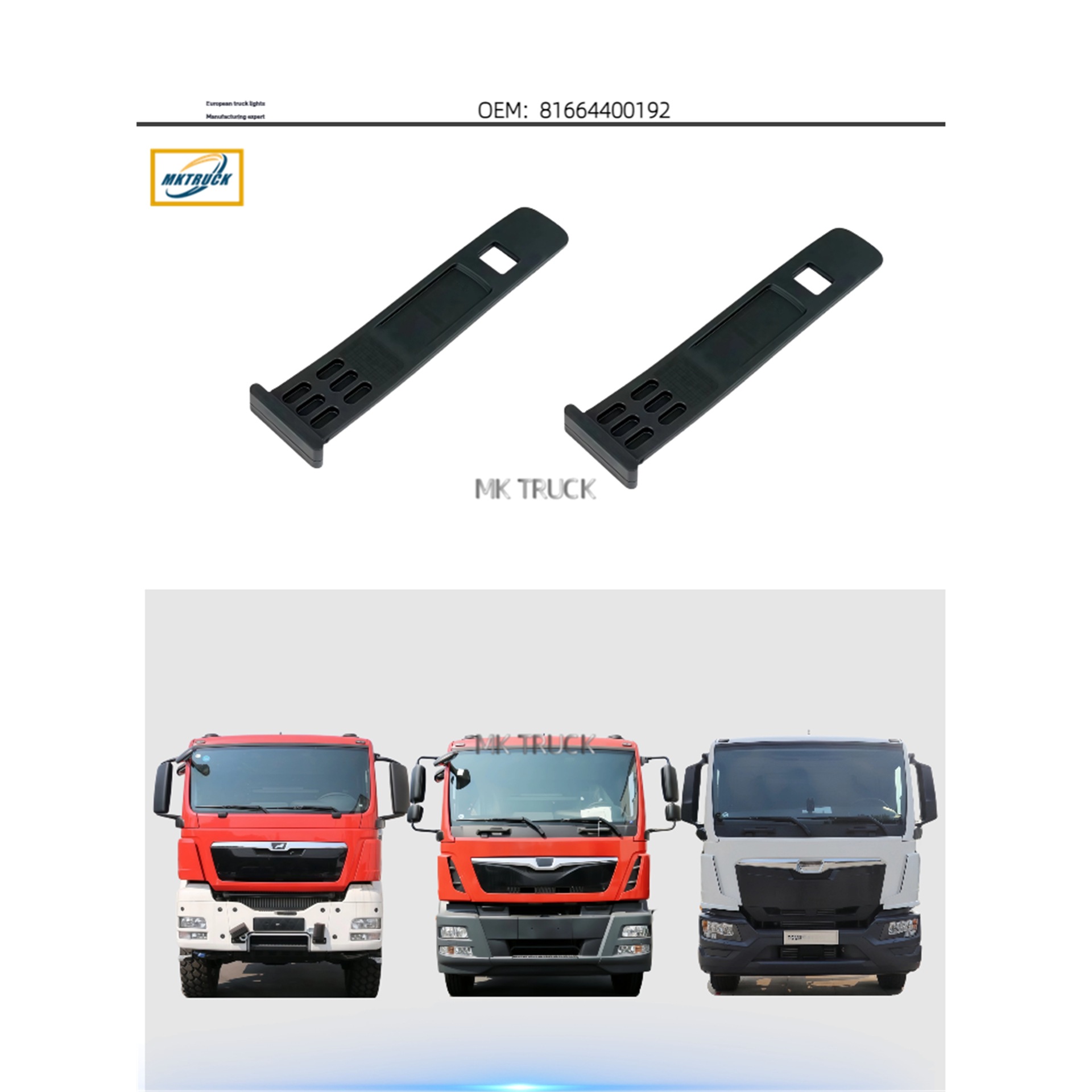 Guardabarros tira (nuevo) 81664400192 para MAN TGA TGX TGS piezas de camiones
