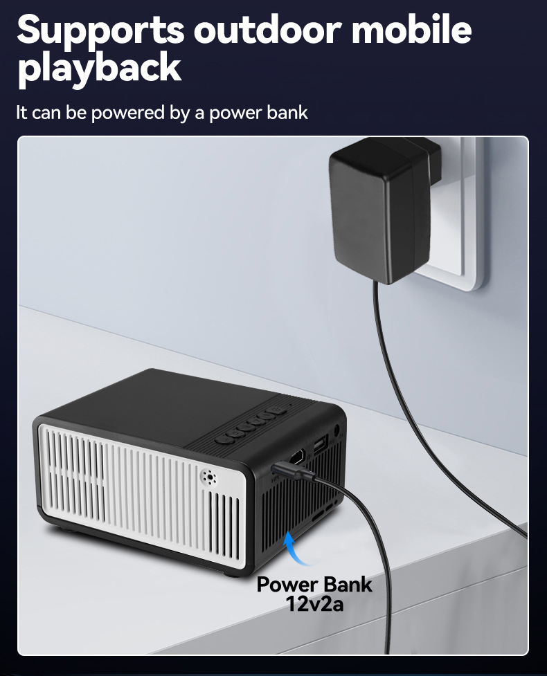 Beamer Schule Ultra HD Handy Wandprojektion Smart Home Kino tragbarer Projektor tragbare Projektion Bildschirmspiegelung