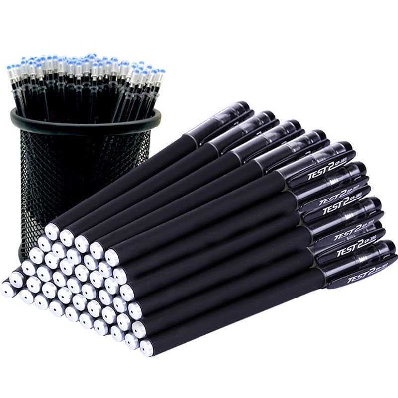 380 젖빛 젤 펜 학생용 검정 바늘 펜 시험 사무실 사인 펜 학습 문구 펜