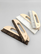 布纹刷马鬃毛刷塑丝木柄硬毛艺术纹理拉纹墙体艺术涂料工具圆盘刷