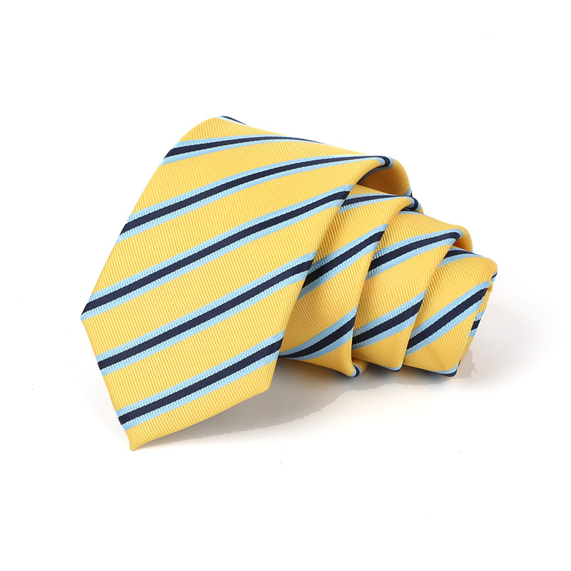 Corbata de hombre jacquard bordado 8CM poliéster seda corbata tejida hombre sentido superior l corbata logo diseño y producción